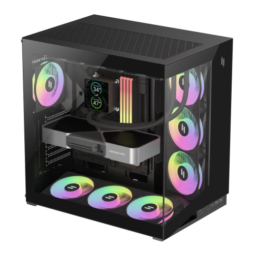 GameMax NEX C56 BK zabezpieczenia & uchwyty komputerów Midi Tower Czarny-24563663