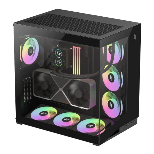 GameMax NEX C56 BK zabezpieczenia & uchwyty komputerów Midi Tower Czarny-24563669