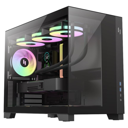 GameMax NEX C33 BK zabezpieczenia & uchwyty komputerów Czarny-24563704