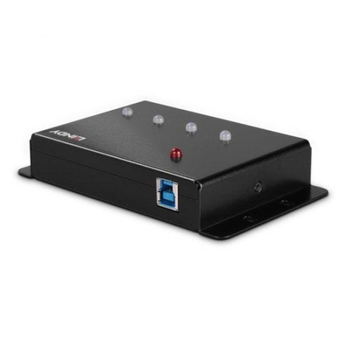 Lindy 43374 huby i koncentratory USB 3.2 Gen 1 (3.1 Gen 1) Type-B 5000 Mbit/s Czarny-24567293