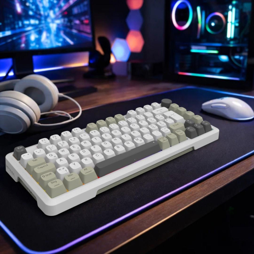 Inca IKG-455 klawiatura Gaming USB + RF Wireless + Bluetooth QWERTY Niemiecki Biały-24567478