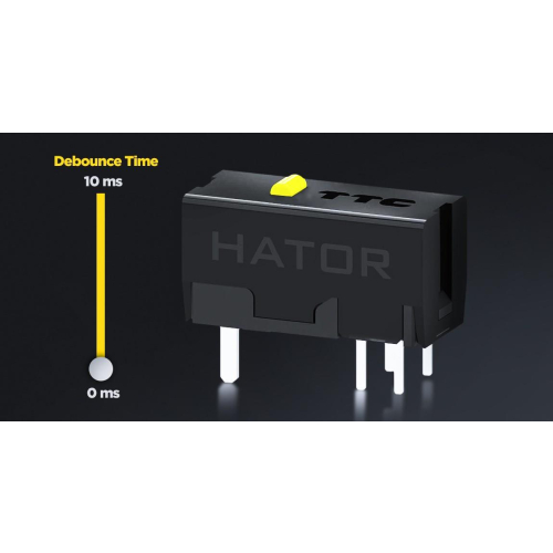 HATOR Quasar 3 Ultima 8K Wireless myszka Gaming Po prawej stronie RF Wireless + Bluetooth + USB Type-C Optyczny 30000 DP