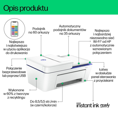 Urządzenie wielofunkcyjne HP DeskJet 4230e (60K30B)-24569050