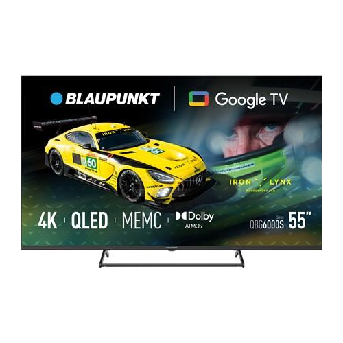 Blaupunkt QLED TV | 55QBG6000S | 55 | Smart TV | Google TV | Black