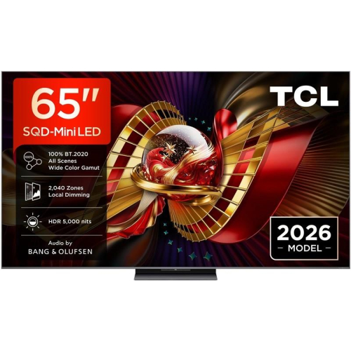 TCL C8L 65C8L Telewizor 165,1 cm (65") 4K Ultra HD Smart TV Wi-Fi Czarny 6000 cd/m2
