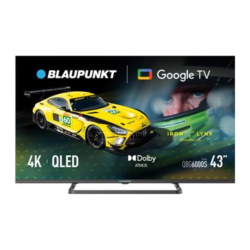 Blaupunkt QLED TV | 43QBG6000S | 43 | Smart TV | Google TV | Black