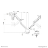 Neomounts DS70-250SL2 uchwyt / stojak do monitorów 81,3 cm (32