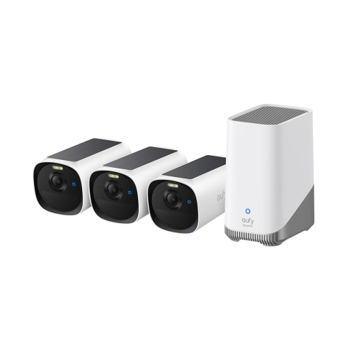 Eufy eufyCam E40 3-Cam Kit + HomeBase S380 Tubowa Kamera bezpieczeństwa IP Wewnętrzna / zewnętrzna 2688 x 1520 px Ściana