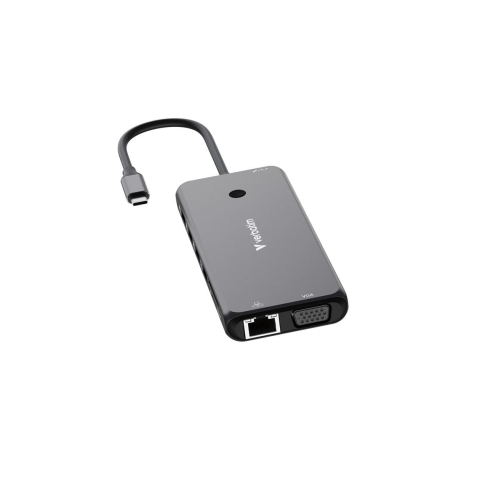 Adapter Verbatim CMH-14 USB Type-C 5000 Mbit/s Srebrny-24602405
