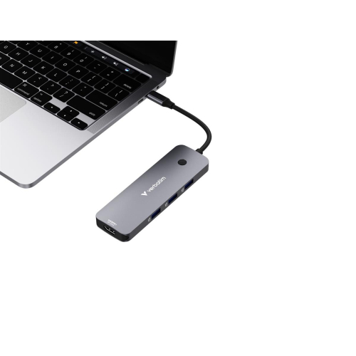 Verbatim CMH-08 USB Type-C 5000 Mbit/s Srebrny-24602408
