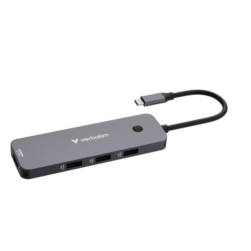 Verbatim CMH-08 USB Type-C 5000 Mbit/s Srebrny-24602410