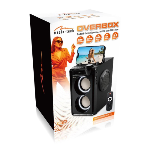 MEDIA-TECH PRZENOŚNY GŁOŚNIK BLUETOOTH OVERBOX MT3186-24604401