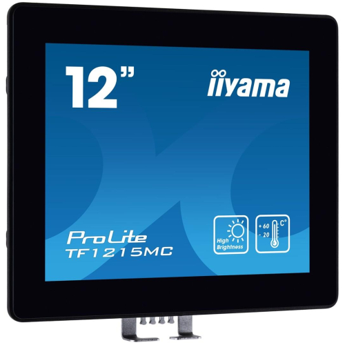 iiyama TF1215MC-B1 monitor komputerowy 30,7 cm (12.1") 1024 x 768 px LCD Ekran dotykowy Czarny