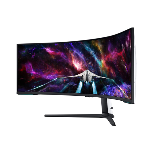 Samsung G95NC monitor komputerowy 144,8 cm (57") 7680 x 2160 px Dual UHD QLED Biały