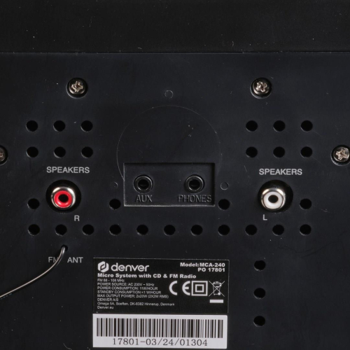 Denver MCA-240 System micro domowego audio 40 W Czarny-24619642