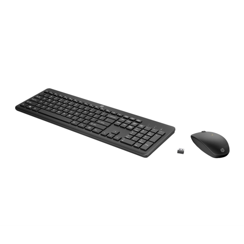 Zestaw klawiatura + mysz HP 230 Wireless Mouse and Keyboard Combo bezprzewodowe czarne Niemiecki układ klawiszy QWERTZ 
