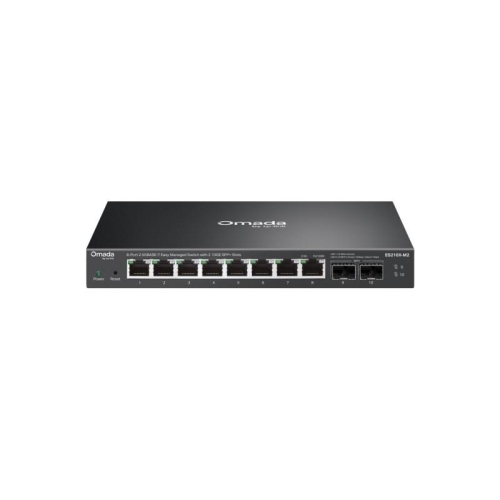 TP-Link ES210X-M2 przełącznik sieciowy Zarządzany 2.5G Ethernet (100/1000/2500) Montaż na biurku/ścianie Czarny