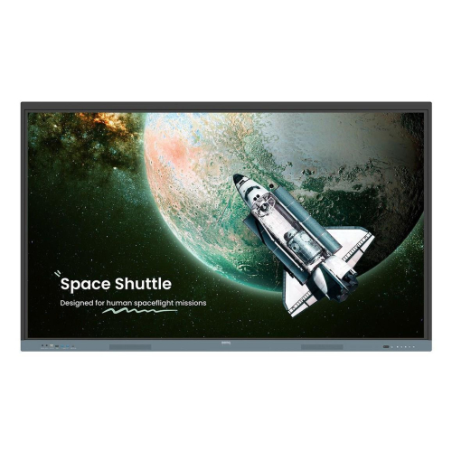 BenQ RE6504 Interaktywny płaski panel 165,1 cm (65") 450 cd/m2 4K Ultra HD Czarny, Szary Ekran dotykowy Procesor wbudowany Android