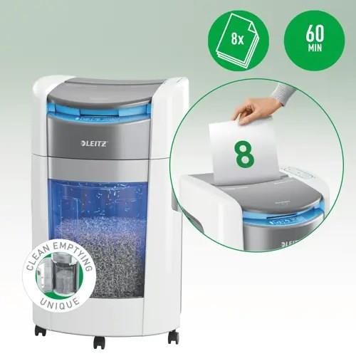 Niszczarka Leitz IQ Optimax AutoFeed 300, P5, 300 kartek, 25 l kosz-24712632