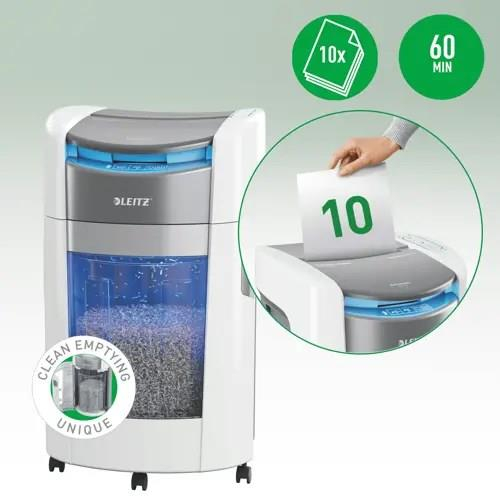 Niszczarka Leitz IQ Optimax AutoFeed 300, P4, 300 kartek, 25 l kosz-24712646