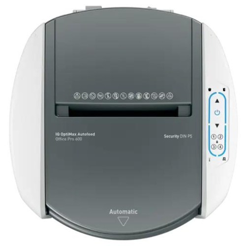 Niszczarka Leitz IQ Optimax AutoFeed 600, P5, 600 kartek, 50 l kosz-24712657