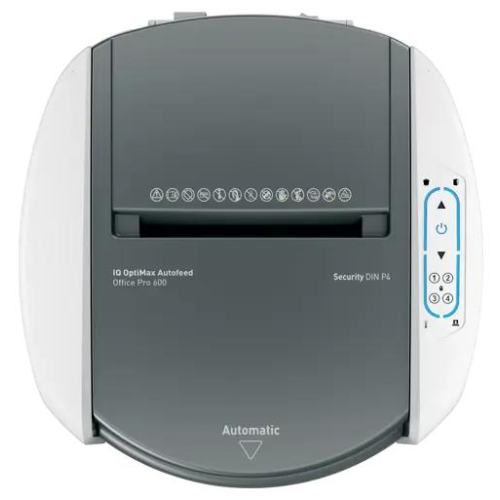 Niszczarka Leitz IQ Optimax AutoFeed 600, P4, 600 kartek, 50 l kosz-24712666