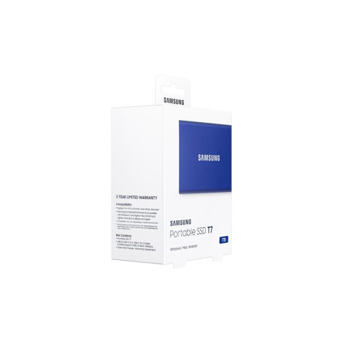Dysk zewnętrzny SSD Samsung T7 (1TB; USB 3.2; niebieski; MU-PC1T0H/WW)-2476643
