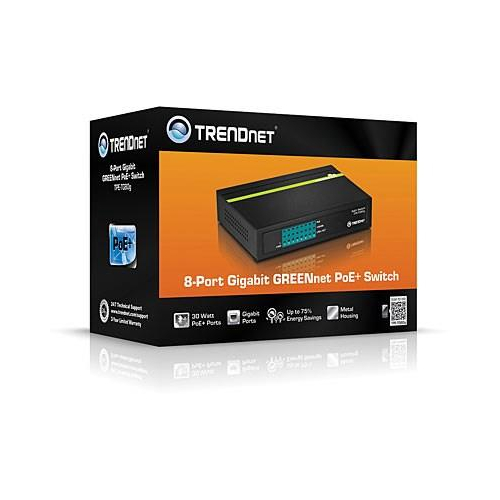 Przełącznik TRENDnet 8 portów Gbit PoE+ 123W Metal-24874063