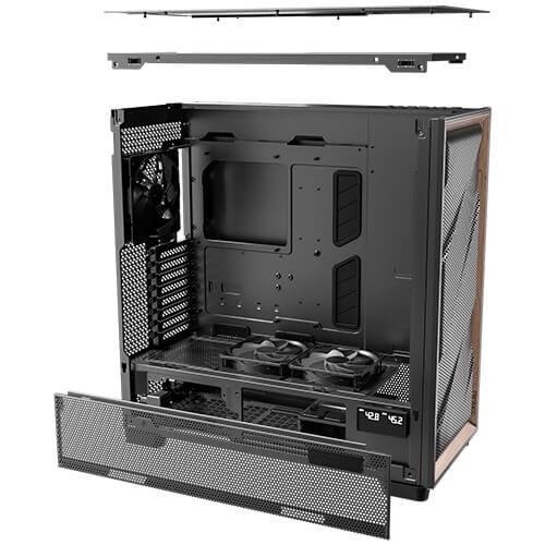 Antec FLUX PRO Full Tower Czarny, Drewno-24885207