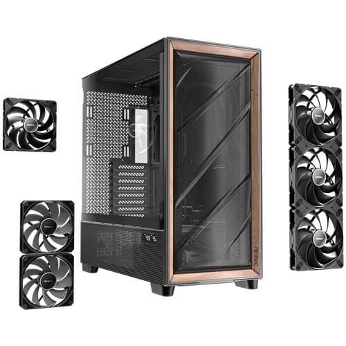 Antec FLUX PRO Full Tower Czarny, Drewno-24885213