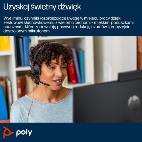 Poly Blackwire 5220 Stereo USB-C Headset +3.5mm Plug +USB-C/A Adapter-24888775