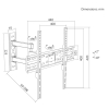 MACLEAN UCHWYT WIESZAK DO TV 32-55'' UCHWYT / WIESZAK DO TV MACLEAN, MAX VESA 400X400, 32-55
