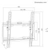 MACLEAN UCHWYT WIESZAK DO TV 32-75'' UCHWYT / WIESZAK DO TV MACLEAN, MAX VESA 400X400, 32-75