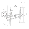 MACLEAN UCHWYT WIESZAK DO TV UCHWYT WIESZAK DO TV 32-70''MAX VESA 400X400, 32-70