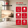 MACLEAN STAND POD TV STAND / WÓZEK DO TV MACLEAN, NA KÓŁKACH, 37-80
