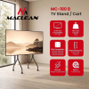 MACLEAN STAND POD TV STAND / WÓZEK DO TV MACLEAN, NA KÓŁKACH, 37-80