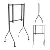 MACLEAN STAND POD TV STAND / WÓZEK DO TV MACLEAN, NA KÓŁKACH, 37-80", MAX. OBCIĄŻENIE 50KG, MAX. VESA 600X400, CZARNY, MC-180