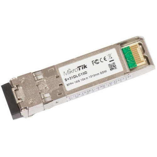 Mikrotik S+31DLC10D moduł przekaźników sieciowych Swiatłowód 10000 Mbit/s SFP+ 1310 nm