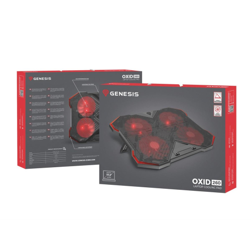 GENESIS Oxid 260 podkładka chłodząca do laptop 43,9 cm (17.3
