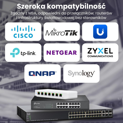 Extralink SFP+ 10G 2-pack | Moduł SFP+ | 10Gbps, LC/UPC, 1310nm, 2km, single mode, DOM (EX.35917) moduł przekaźników