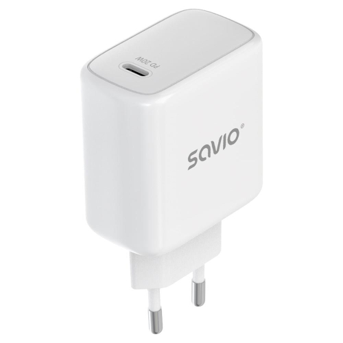 SAVIO ŁADOWARKA SIECIOWA LA-14 20W POWER DELIVERY 3.0, BIAŁA-24985405