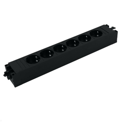 Bachmann Steckdosenleiste STEP BASE 6-fach, schwarz