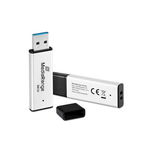 MediaRange MR1900 pamięć USB 32 GB USB Typu-A 3.2 Gen 1 (3.1 Gen 1) Czarny, Srebrny-24999050