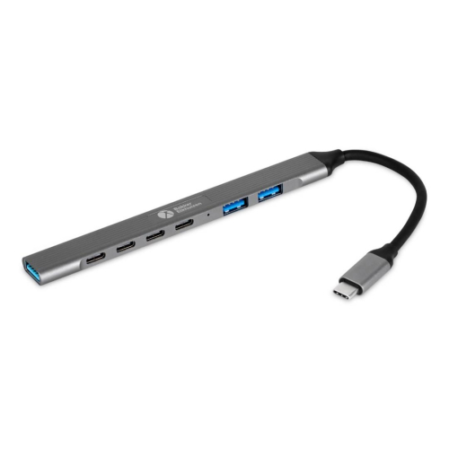 BakkerElkhuizen USB-C Hub 7-in-1 (3 x USB-A + 4 x USB-C)
