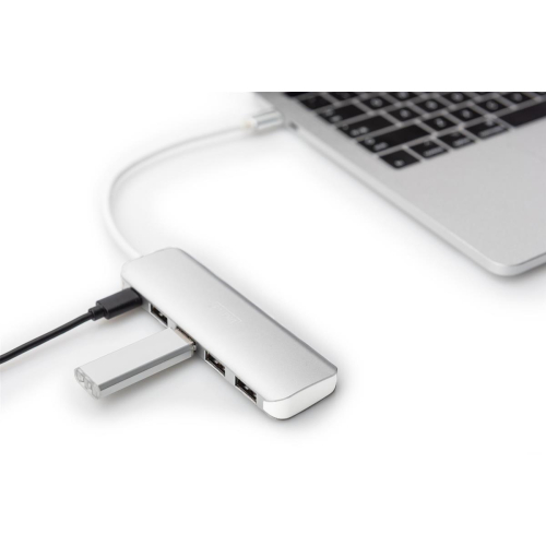 Digitus 4-portowy hub USB Type-C™ (USB 3.0) + PD-24999690