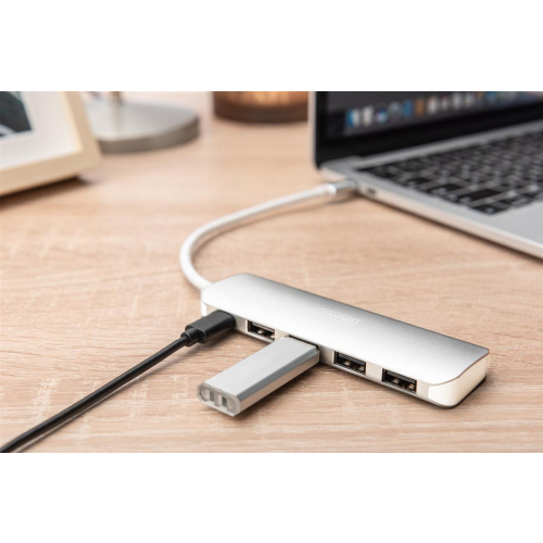 Digitus 4-portowy hub USB Type-C™ (USB 3.0) + PD-24999692