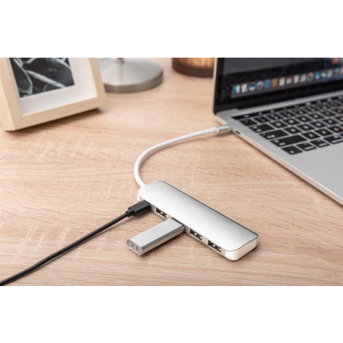 Digitus 4-portowy hub USB Type-C™ (USB 3.0) + PD-24999693