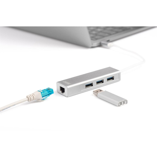 Digitus Hub USB 3.0 Type-C™ z Gigabit Ethernet-24999762