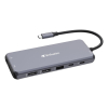 Adapter Verbatim CMH-14 USB Type-C 5000 Mbit/s Srebrny-25036093