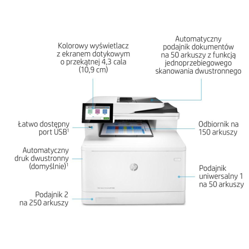 Drukarka HP Color LaserJet Enterprise M480f-25001595